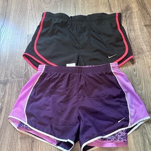 Nike Pink and Purple Dri-FIT Shorts